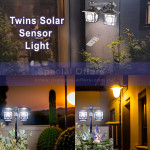 Twins Solar Sensor Light