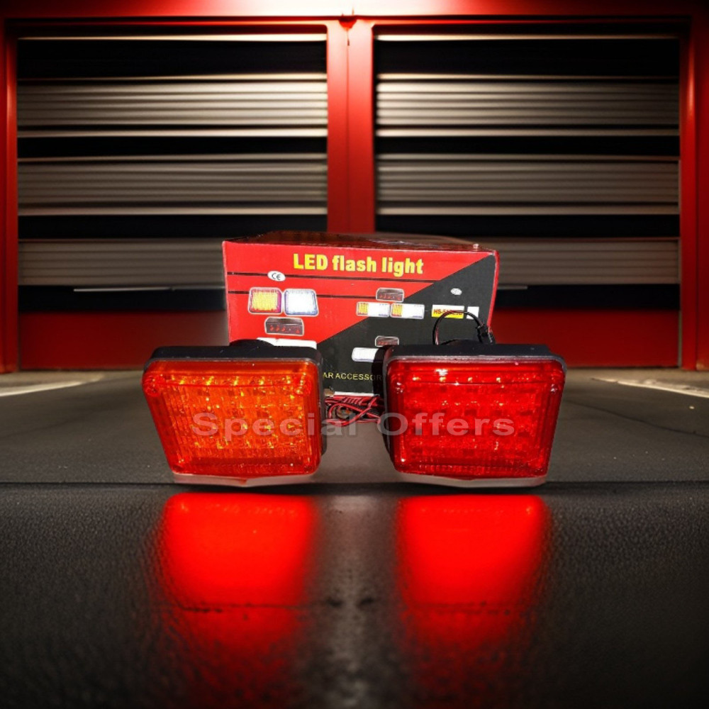 12v Led Flash Lights Set 