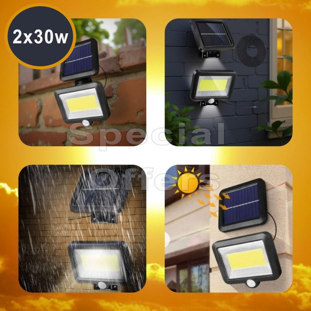 Cob Solar Led (2 Pcs)